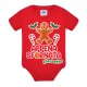 Body neonata Appena sfornata, Personalizzato con nome bimba! Rosso per Natale, biscottino zenzero zenzy! 