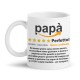 Tazza mug 11 oz PAPA' recensione divertente 5 stelle top! Idea regalo Festa del Papà!