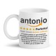 Tazza mug 11 oz Recensione divertente 5 stelle DEDICA PERSONALIZZABILE per AMICO! Scrivi quello che vuoi!