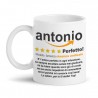 Tazza mug 11 oz Recensione divertente 5 stelle DEDICA PERSONALIZZABILE per AMICO! Scrivi quello che vuoi!