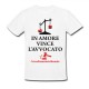 T-shirt maglietta uomo in Amore Vince l'avvocato, Ci Vediamo in Tribunale! Idea Regalo Divertente Laurea in Legge!