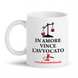 Tazza mug 11 oz In Amore Vince l'avvocato, Ci Vediamo in Tribunale! Idea Regalo Divertente Laurea in Legge!