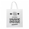 Shopper borsetta Attenzione Bagaglio Emotivo, Fragile, divertente idea regalo, emozioni cuore amore cervello confuso!
