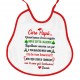 Bavaglino bavetta Caro futuro papà! Personalizzato con nome bimbo o bimba! Annuncio gravidanza Natale!