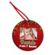  Ornamento rotondo Primo Natale personalizzato con foto e nome di bimbo o bimba! Da appendere all'albero! 