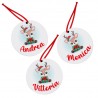 Pacchetto x 3 decorazioni Renna personalizzate con vostri NOMI da appendere all'albero di Natale!