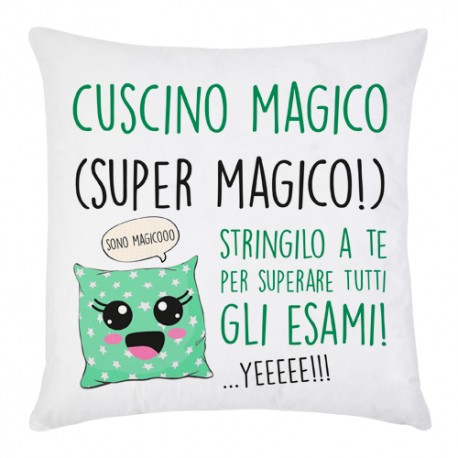 Federa per Cuscino con Stampa Super Magica kawaii per superare tutti gli esami!