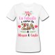 T-Shirt Maglietta Donna Felicità è essere la zia di... PERSONALIZZATA CON NOME o NOMI nipote o nipoti!