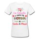 T-Shirt Maglietta Donna Felicità è essere la nonna di... PERSONALIZZATA CON NOME o NOMI nipote o nipoti!