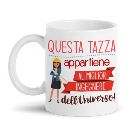 Tazza mug 11 oz Questa tazza appartiene al migliore ingegnere dell'universo! Idea regalo con il mestiere!