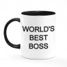Tazza mug 11 oz color nera World's Best Boss, idea regalo Office, miglior capo!