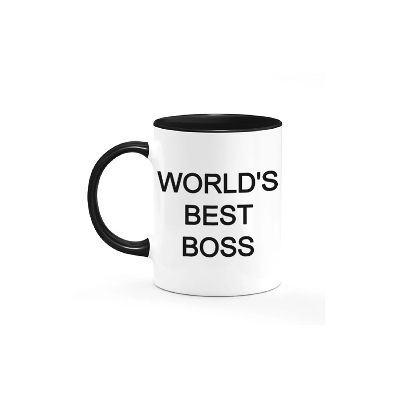 Tazza mug 11 oz color nera World's Best Boss, idea regalo Office, miglior  capo!