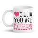 Tazza mug 11 oz You are my person! PERSONALIZZATA CON NOME! Anatomy amore amicizia!