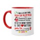 Tazza color 11 oz Futuro papà San Valentino! Mamma ti ama, il suo cuore batte per te! Personalizzato con nome bimbo o bimba! 