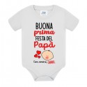 Body neonato neonata Buona Prima Festa del Papà! Con amore, personalizzato con nome bimbo o bimba! Bebè carino!