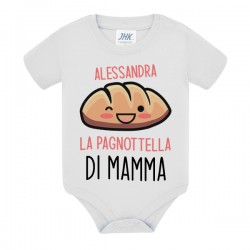 Body neonata bimba La pagnottella di mamma, personalizzato con nome bambina! Pagnotta di pane panino kawaii divertente! 