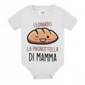 Body neonato bimbo La pagnottella di mamma, personalizzato con nome bambino! Pagnotta di pane panino kawaii divertente! 