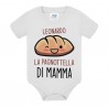 Body neonato bimbo La pagnottella di mamma, personalizzato con nome bambino! Pagnotta di pane panino kawaii divertente! 