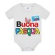 Body neonato neonata Buona Pasqua! PERSONALIZZATO CON NOME BIMBO O BIMBA, ovetto style!