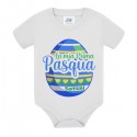 Body neonato bimbo La mia prima Pasqua! Personalizzato con nome bambino! Uovo colorato! 