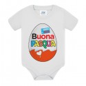 Body neonato neonata Buona Pasqua ovetto sorpresa, personalizzato con nome di bimbo o bimba! Uovo divertente! 