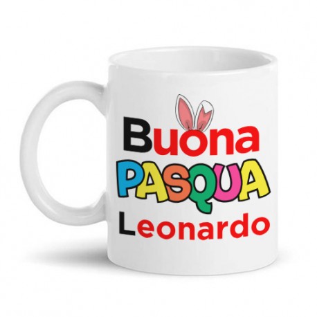  Tazza Mug 11 oz Buona Pasqua personalizzata con il nome! Idea regalo divertente! Stile ovetto sorpresa! 