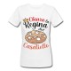 T-Shirt Maglietta Donna La Regina del Casatiello, Personalizzata con Nome! Rustico salato di Pasqua! 