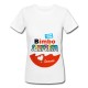  T-Shirt Maglietta Donna Ovetto Uovo Bimbo Sorpresa, Personalizzata con Nome o soprannome del nascituro! Gravidanza Divertente! 