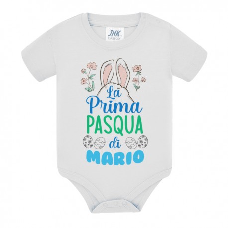 Body neonato neonata Prima Pasqua coniglio sorpresa, personalizzato con nome di bimbo o bimba!