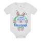 Body neonato neonata Prima Pasqua coniglietto sorpresa, personalizzato con nome di bimbo o bimba!