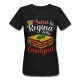  T-Shirt Maglietta nera Donna La Regina della Lasagna, Personalizzata con Nome! Chef cuoca Pasta, Pasqua, Natale, Feste! 