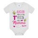 Body neonata Auguri per la tua prima 1° Festa della Mamma, personalizzato con nome bimba! Ape carina! 