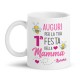 Tazza Mug 11 oz Auguri per la tua prima 1° Festa della Mamma, personalizzata con nome bimbo o bimba! Ape carina in rosa!