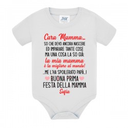 Body bimbo bimba Prima Festa della Mamma migliore al mondo! Personalizzato con nome!