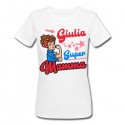 T-Shirt Maglietta Donna SUPER Mamma PERSONALIZZATA CON NOME, regalo Festa della Mamma!