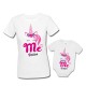 Pacchetto di coppia t-shirt donna e body bimba Me mini me unicorno PERSONALIZZATE CON NOMI!