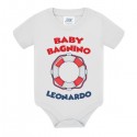 Body bimbo Baby Bagnino, personalizzato con il nome! Vacanze al mare!