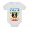 Body bimbo La mia Prima Vacanza al Mare, personalizzato con nome e anno! Pinguino carino!