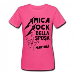 T-shirt donna PROMO Amica della Sposa PERSONALIZZATA CON NOME, addio al nubilato! Rock!