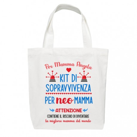 Shopper bag borsa Kit di sopravvivenza per neo mamma, miglior