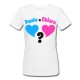 T-Shirt Maglietta Donna Maschio Femmina Boy Girl, gender reveal party, personalizzata con i nomi di bimbo o bimba!