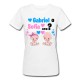 T-Shirt Maglietta Donna Boy Girl Maschio Femmina, gender reveal party, personalizzata con i nomi di bimbo o bimba!
