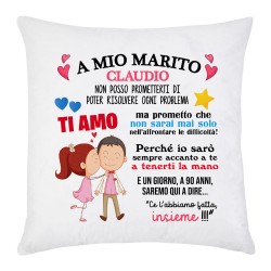 Federa A mio marito, personalizzata con nome! Ti amo, non sarai mai solo, dedica d'amore!