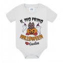  Body bimbo o bimba Il mio primo Halloween, personalizzato con nome! Zucca, gattino e fantasmini!