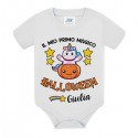 Body bimbo o bimba Il mio primo magico Halloween, personalizzato con nome! Zucca e unicorno!