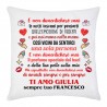 Federa TI AMO, dedica romantica speciale, personalizzata con i vostri nomi! Non dimenticherò di amarti!