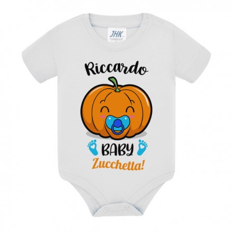 Body bimbo divertente Baby Zucchetta! Personalizzato con nome! Zucca carina di Halloween! 