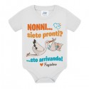 Body neonato Nonni siete pronti? Sto arrivando! Annuncio gravidanza personalizzato con soprannome o nome del bimbo!