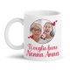 Tazza mug 11oz Ti voglio bene Nonna! Personalizzata con la tua foto nella cornice ed il nome della nonna! Festa dei nonni! 