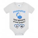 Body bimbo o bimba Mamma vuoi sposare il mio papà? Proposta di matrimonio, stampa azzurra!